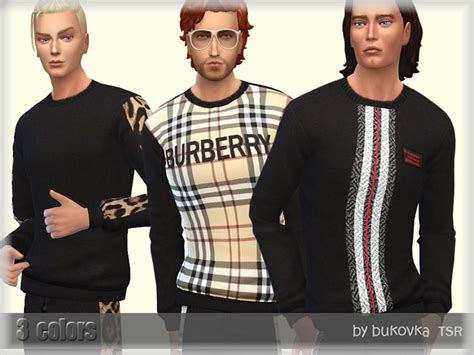 sims 4 male Burberry cc